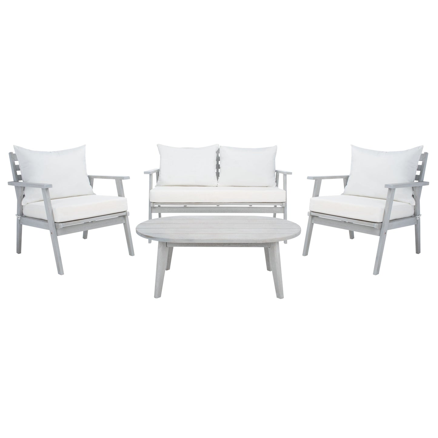 Ensemble de jardin d'extérieur Lupe 4 pièces SAFAVIEH - 49 L x 31 P x 30 H