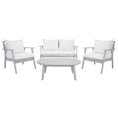 Ensemble de jardin d'extérieur Lupe 4 pièces SAFAVIEH - 49 L x 31 P x 30 H