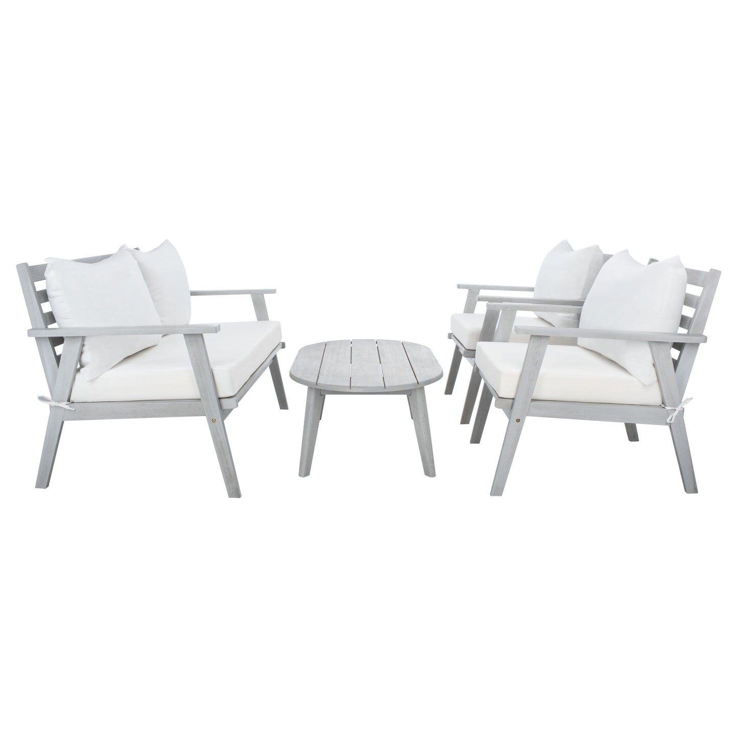 Ensemble de jardin d'extérieur Lupe 4 pièces SAFAVIEH - 49 L x 31 P x 30 H
