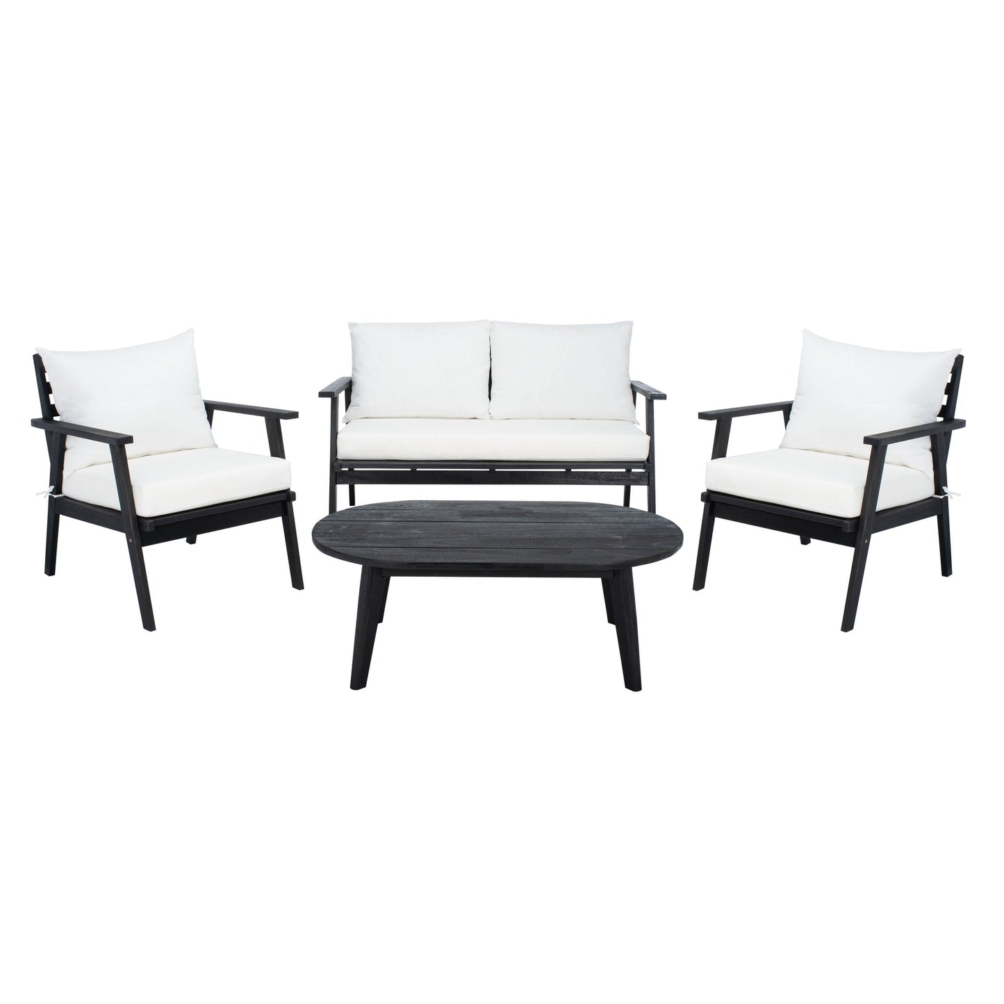 Ensemble de jardin d'extérieur Lupe 4 pièces SAFAVIEH - 49 L x 31 P x 30 H