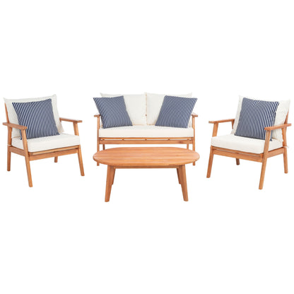 Ensemble de jardin d'extérieur Lupe 4 pièces SAFAVIEH - 49 L x 31 P x 30 H