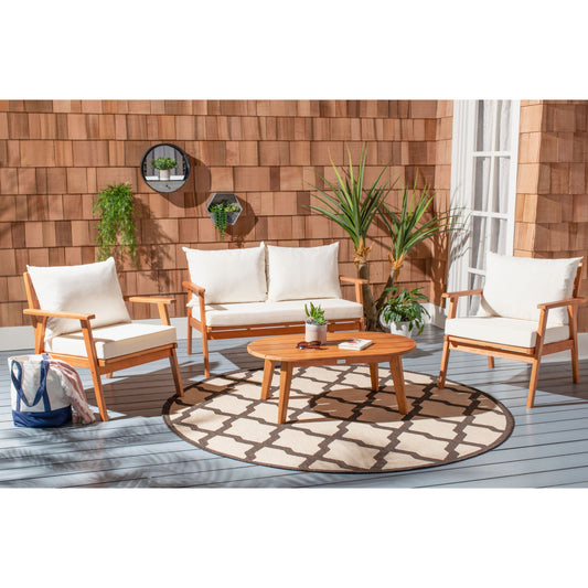 Ensemble de jardin d'extérieur Lupe 4 pièces SAFAVIEH - 49 L x 31 P x 30 H