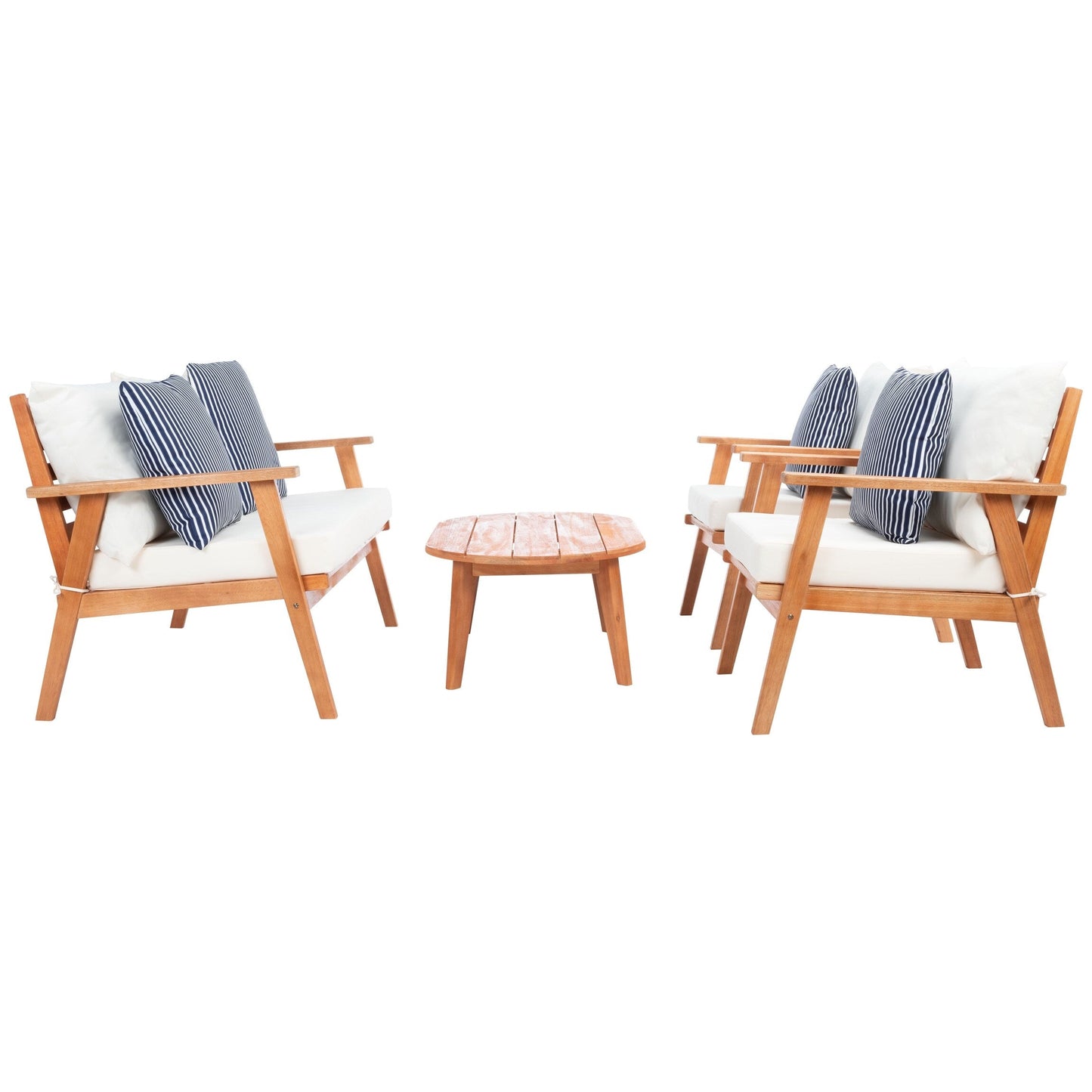 Ensemble de jardin d'extérieur Lupe 4 pièces SAFAVIEH - 49 L x 31 P x 30 H