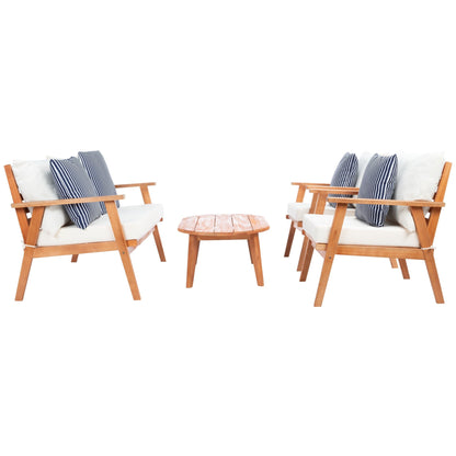 Ensemble de jardin d'extérieur Lupe 4 pièces SAFAVIEH - 49 L x 31 P x 30 H