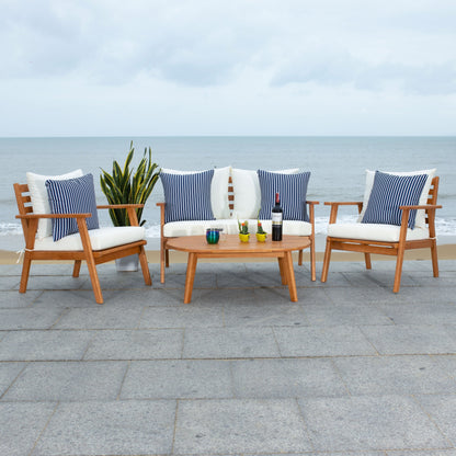 Ensemble de jardin d'extérieur Lupe 4 pièces SAFAVIEH - 49 L x 31 P x 30 H