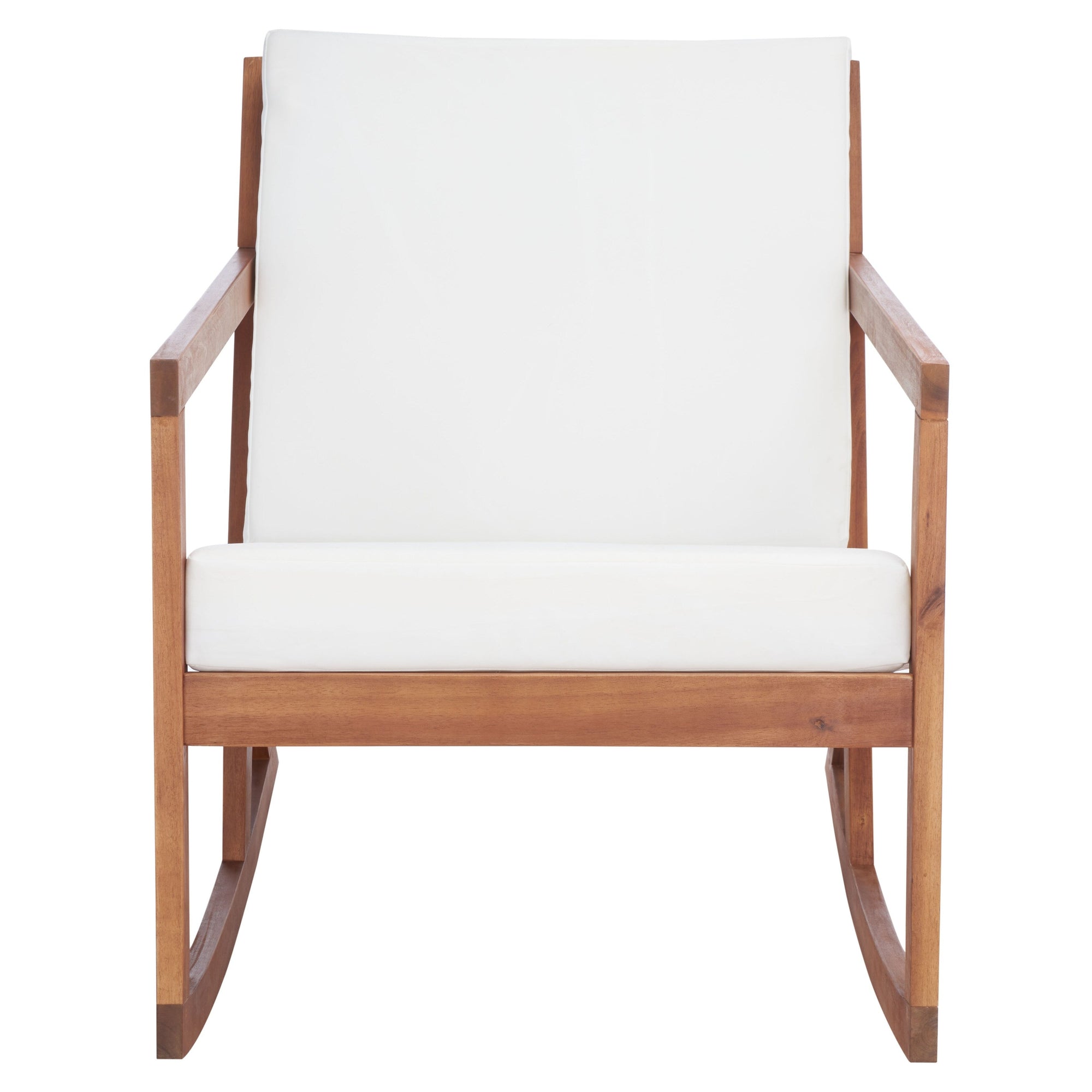 SAFAVIEH Outdoor Makaila Rocking Chair with Cushion - 26W x 31D x 38H