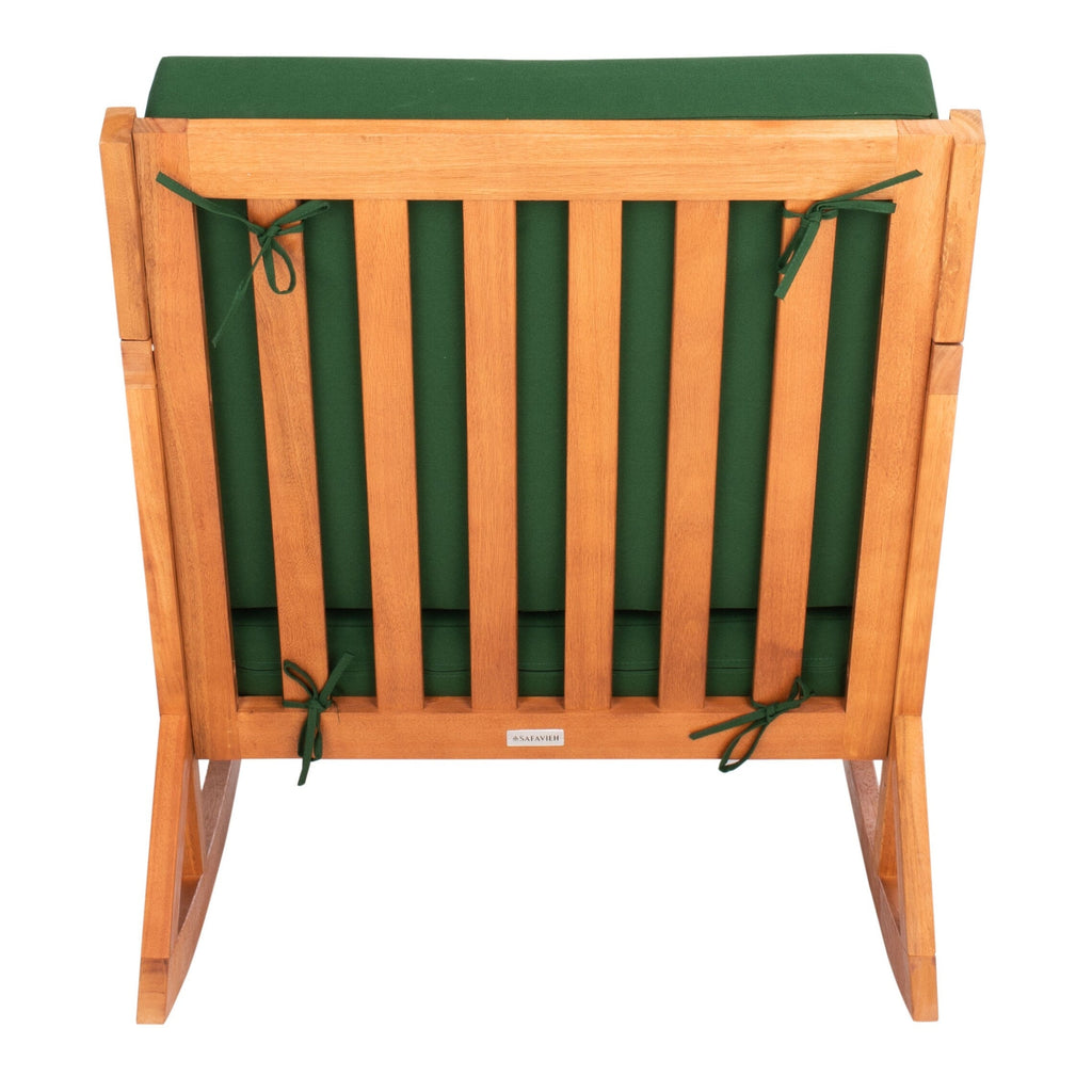 SAFAVIEH Outdoor Makaila Rocking Chair with Cushion - 26W x 31D x 38H