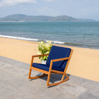 SAFAVIEH Outdoor Makaila Rocking Chair with Cushion - 26W x 31D x 38H