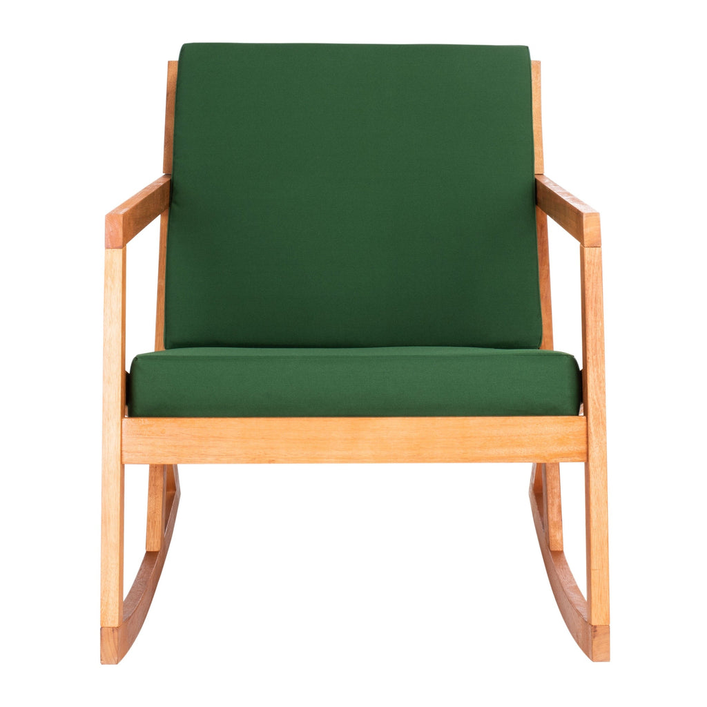 SAFAVIEH Outdoor Makaila Rocking Chair with Cushion - 26W x 31D x 38H