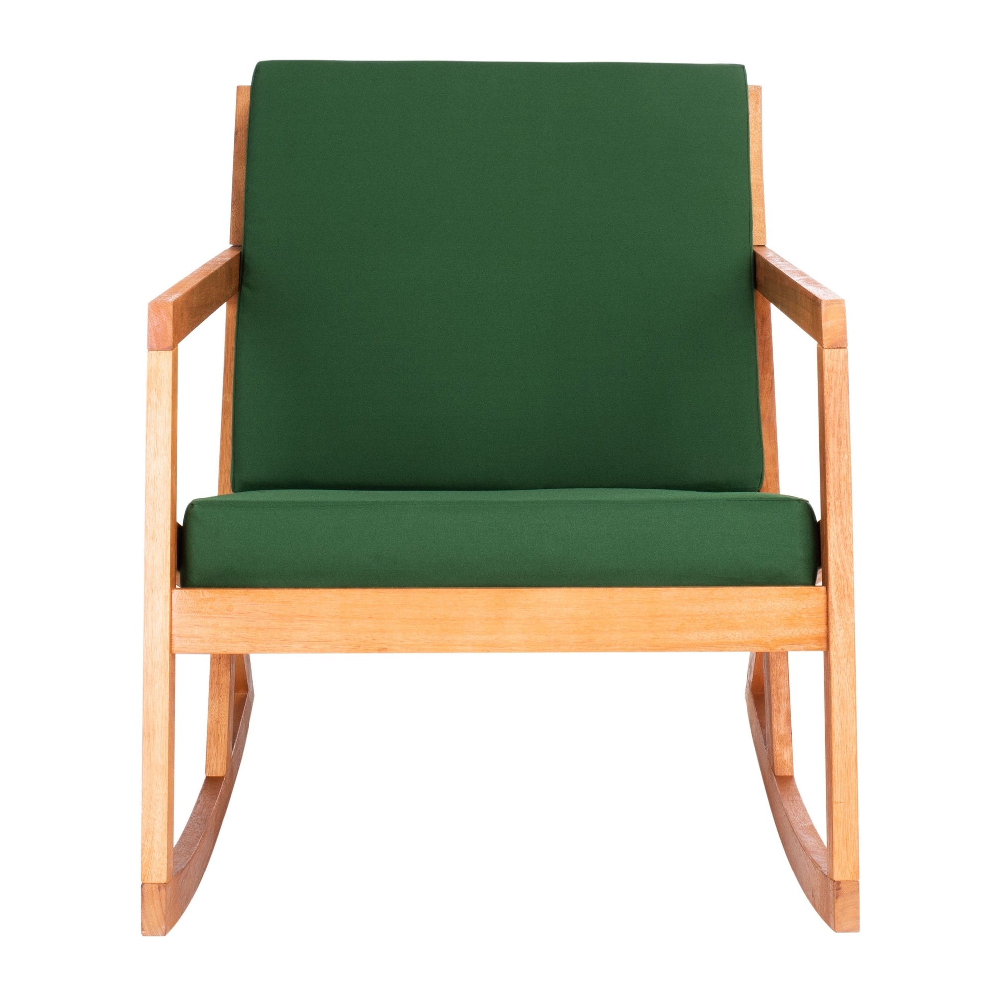 SAFAVIEH Outdoor Makaila Rocking Chair with Cushion - 26W x 31D x 38H