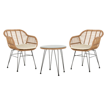 Ensemble de salon d'extérieur SAFAVIEH Montserrat 3 pièces - 22 l x 27 p x 32 h
