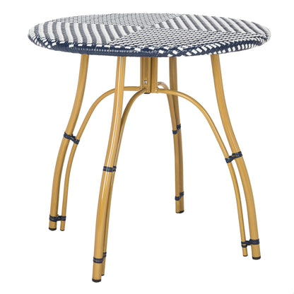 Table de bistrot d'extérieur en rotin Myah SAFAVIEH - 31,5 l x 31,5 l x 30 h - 32 l x 32 p x 30 h