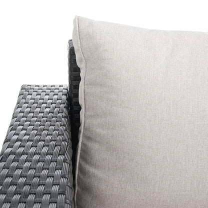 Ensemble de patio d'extérieur en osier Natalee de SAFAVIEH, 4 pièces – 50 l x 27 p x 28 h