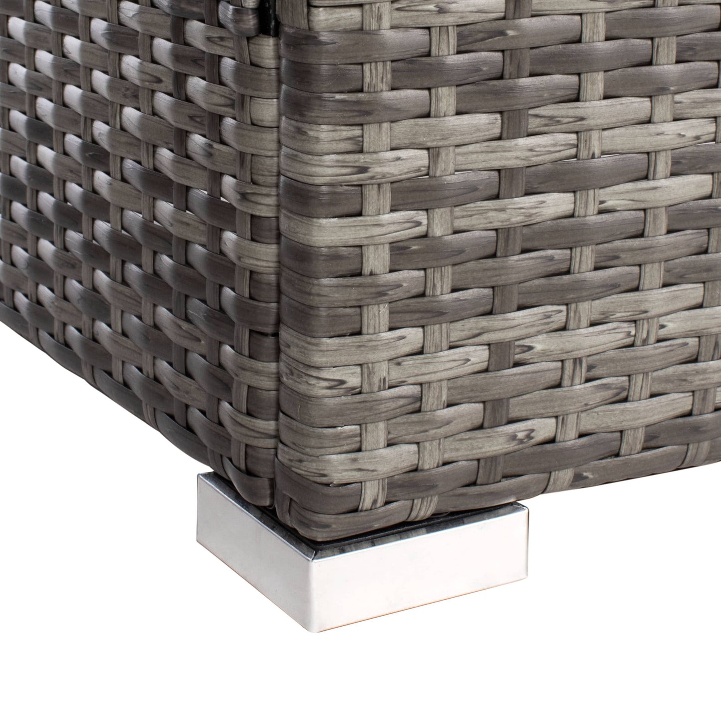 Ensemble de patio d'extérieur en osier Natalee de SAFAVIEH, 4 pièces – 50 l x 27 p x 28 h