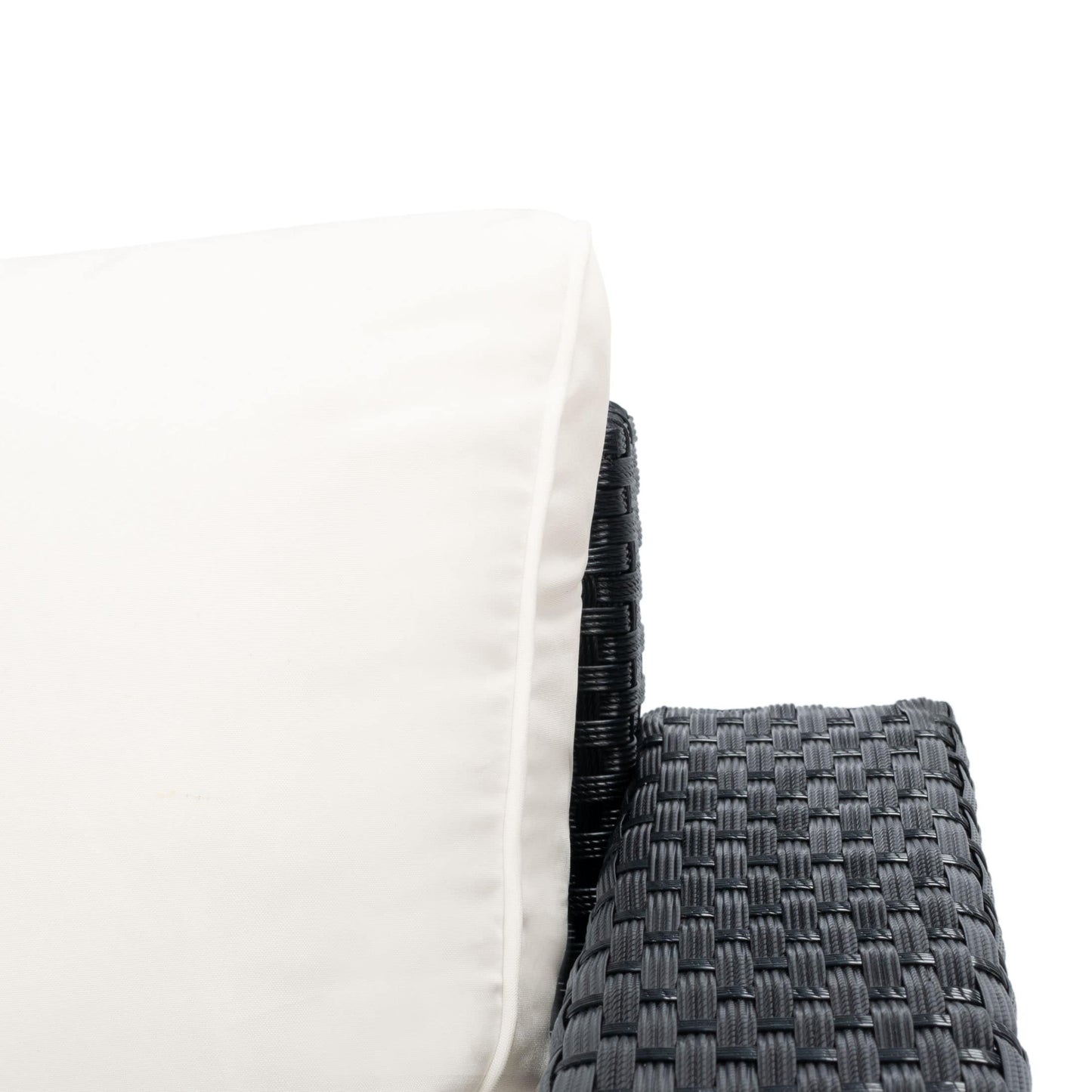 Ensemble de patio d'extérieur en osier Natalee de SAFAVIEH, 4 pièces – 50 l x 27 p x 28 h