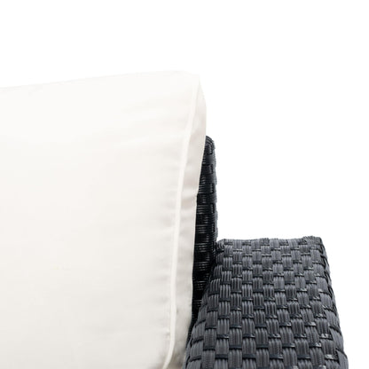 Ensemble de patio d'extérieur en osier Natalee de SAFAVIEH, 4 pièces – 50 l x 27 p x 28 h