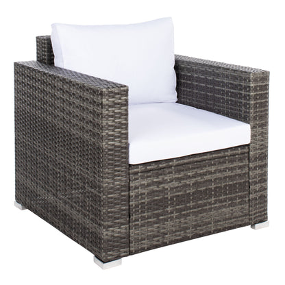 Ensemble de patio d'extérieur en osier Natalee de SAFAVIEH, 4 pièces – 50 l x 27 p x 28 h