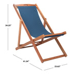 Chaises pliantes d'extérieur Natalya de SAFAVIEH (lot de 2) - 24 l x 34 p x 41 h