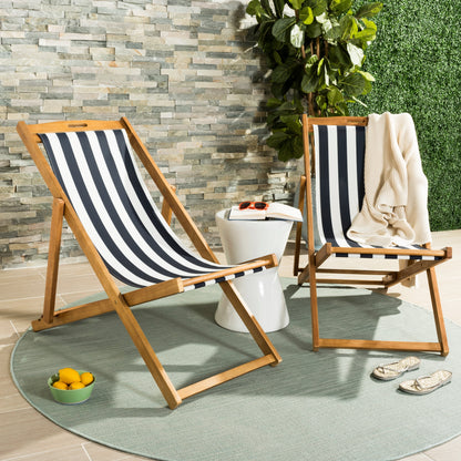 Chaises pliantes d'extérieur Natalya de SAFAVIEH (lot de 2) - 24 l x 34 p x 41 h