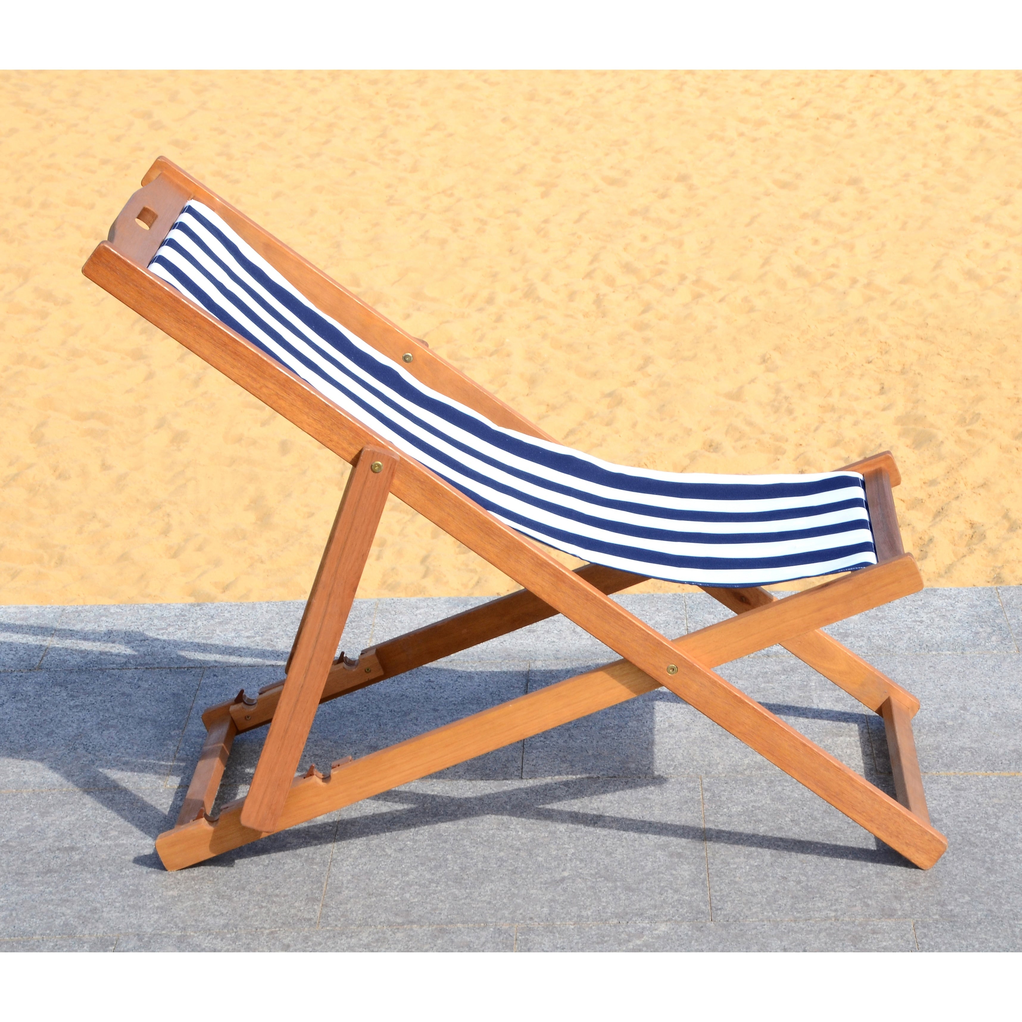 Chaises pliantes d'extérieur Natalya de SAFAVIEH (lot de 2) - 24 l x 34 p x 41 h