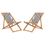 Chaises pliantes d'extérieur Natalya de SAFAVIEH (lot de 2) - 24 l x 34 p x 41 h