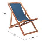 Chaises pliantes d'extérieur Natalya de SAFAVIEH (lot de 2) - 24 l x 34 p x 41 h