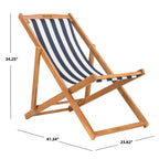 Chaises pliantes d'extérieur Natalya de SAFAVIEH (lot de 2) - 24 l x 34 p x 41 h