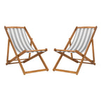 Chaises pliantes d'extérieur Natalya de SAFAVIEH (lot de 2) - 24 l x 34 p x 41 h