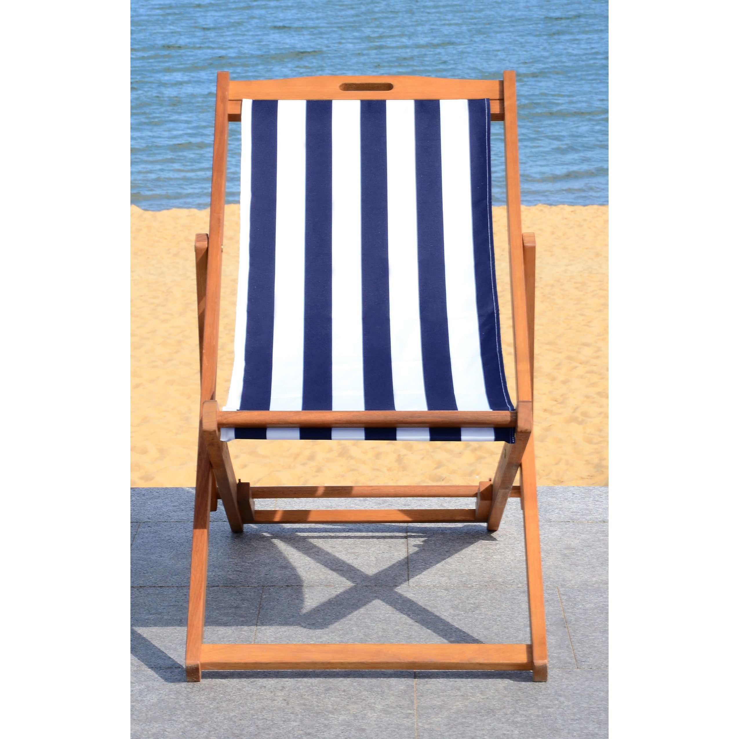 Chaises pliantes d'extérieur Natalya de SAFAVIEH (lot de 2) - 24 l x 34 p x 41 h