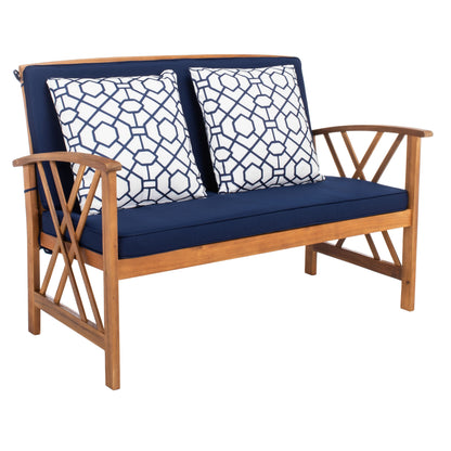 Ensemble de jardin d'extérieur Nayely 4 pièces en bois d'acacia massif SAFAVIEH - 47 L x 33 P x 26 H