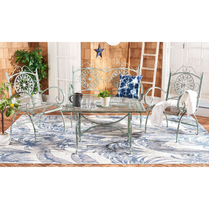 Ensemble de patio 4 pièces SAFAVIEH Nyasia en fer forgé victorien - 45 l x 39 P x 22 H