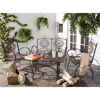 Ensemble de patio 4 pièces SAFAVIEH Nyasia en fer forgé victorien - 45 l x 39 P x 22 H