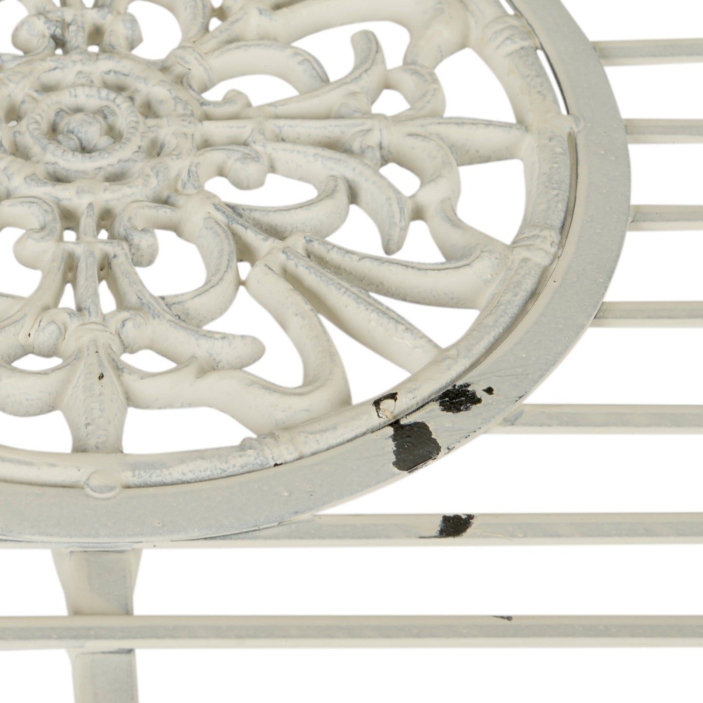Ensemble de patio 4 pièces SAFAVIEH Nyasia en fer forgé victorien - 45 l x 39 P x 22 H