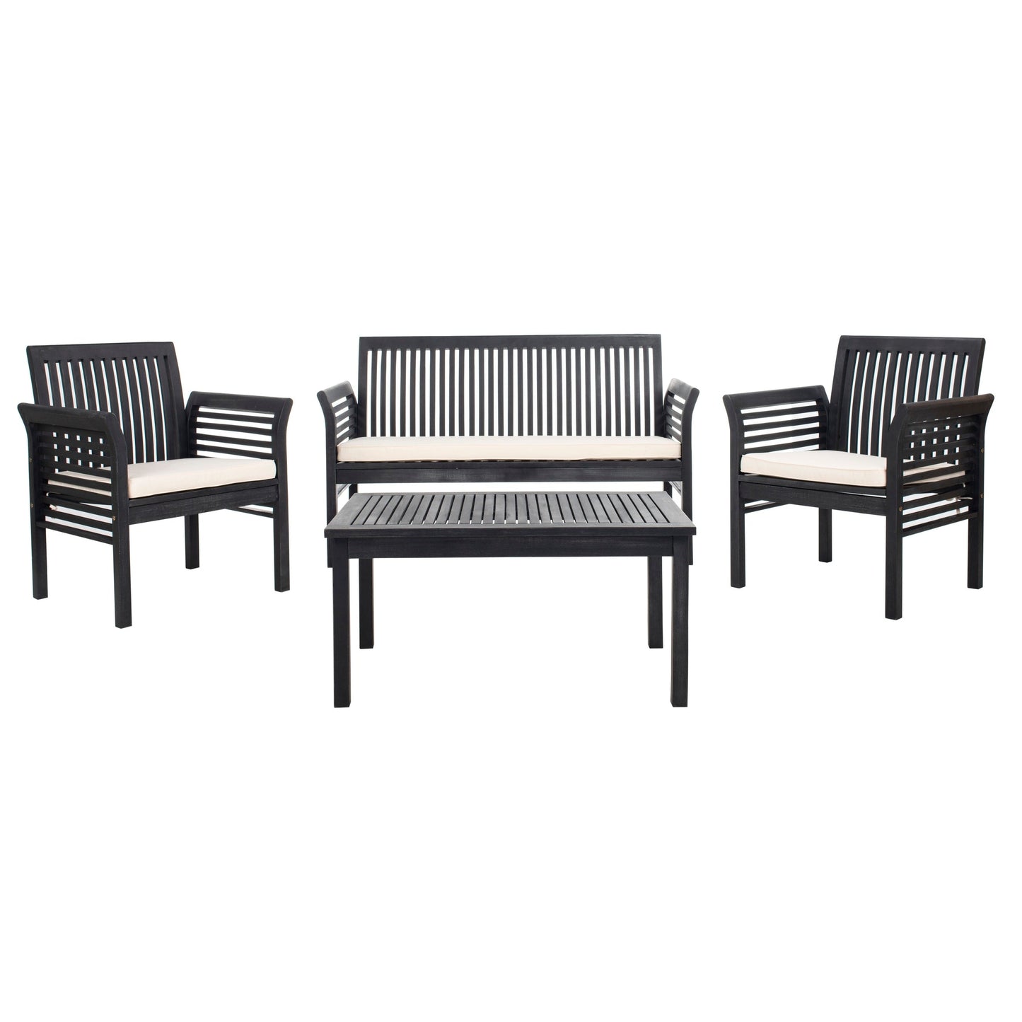Ensemble de jardin Pieternel 4 pièces SAFAVIEH - 50 l x 30 p x 24 h