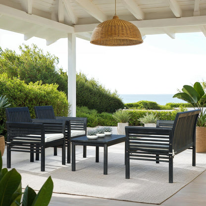 Ensemble de jardin Pieternel 4 pièces SAFAVIEH - 50 l x 30 p x 24 h