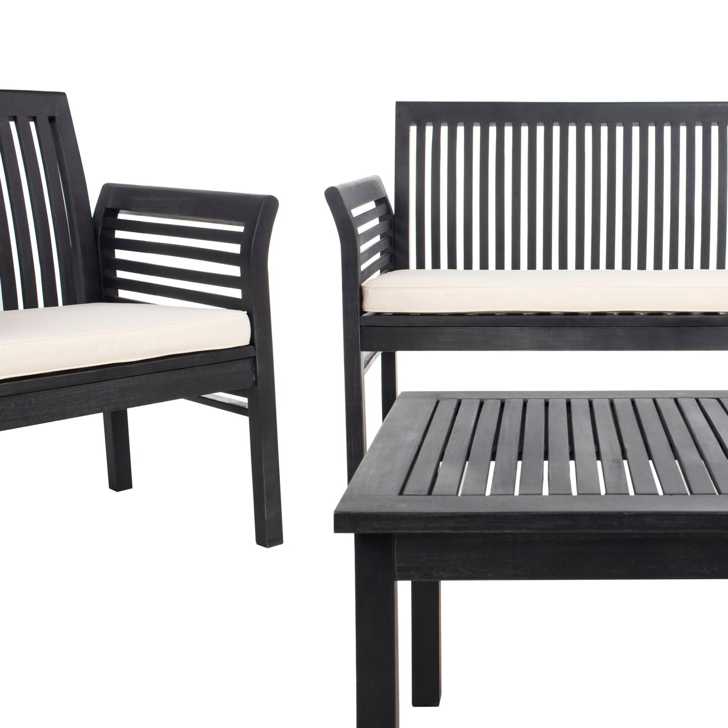 Ensemble de jardin Pieternel 4 pièces SAFAVIEH - 50 l x 30 p x 24 h