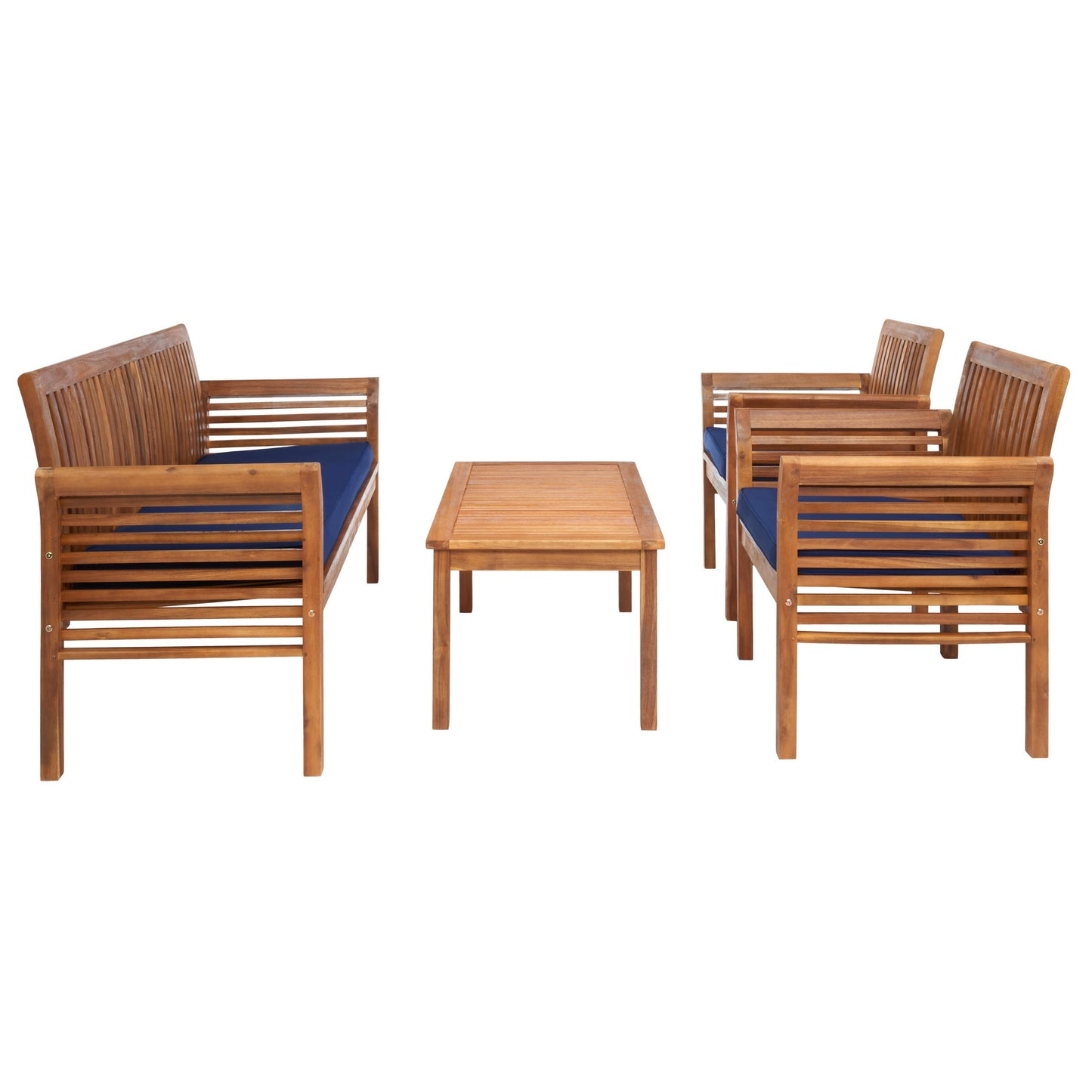 Ensemble de jardin Pieternel 4 pièces SAFAVIEH - 50 l x 30 p x 24 h