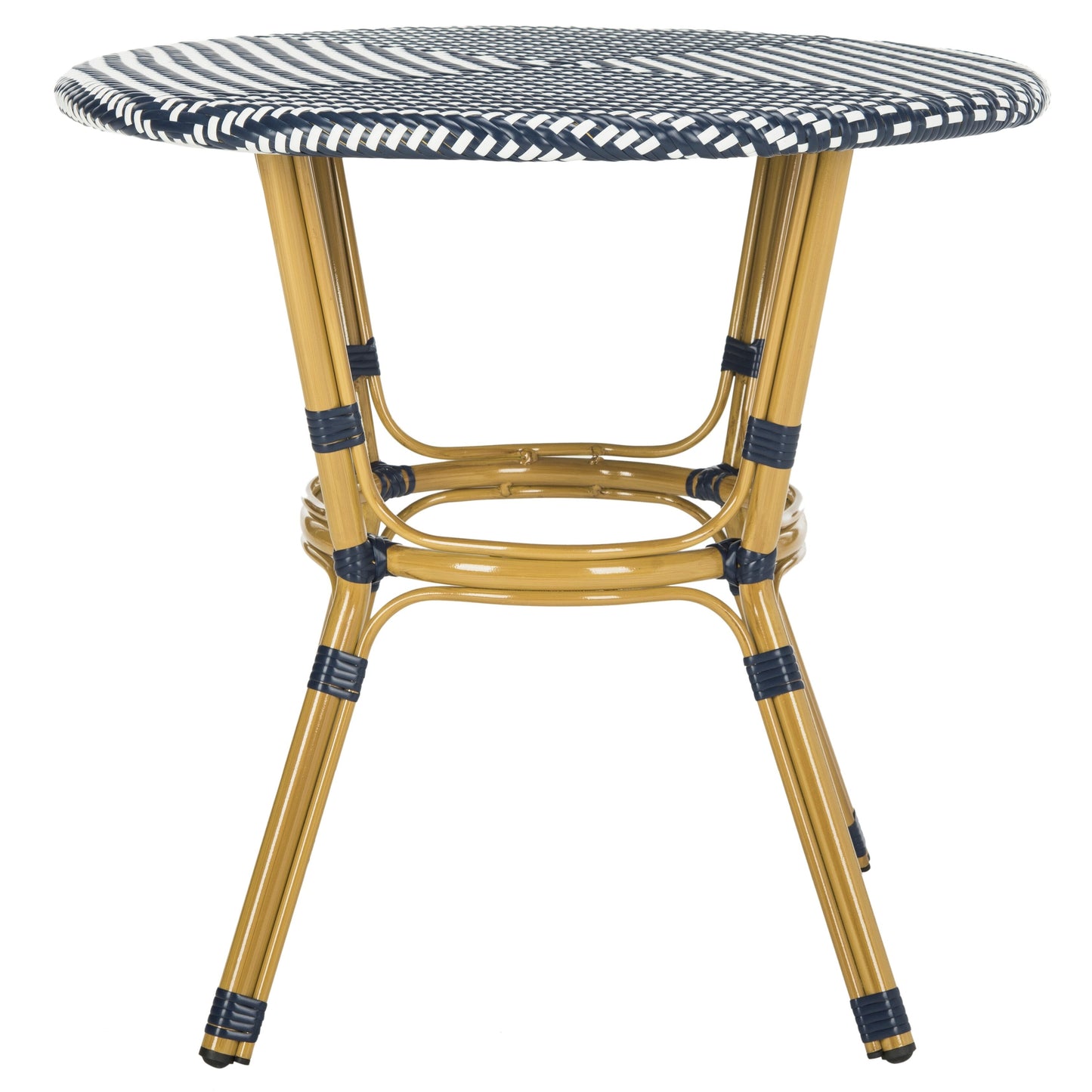 Table de bistrot d'extérieur en rotin SAFAVIEH Reanna (entièrement assemblée) - 32 L x 32 P x 30 H