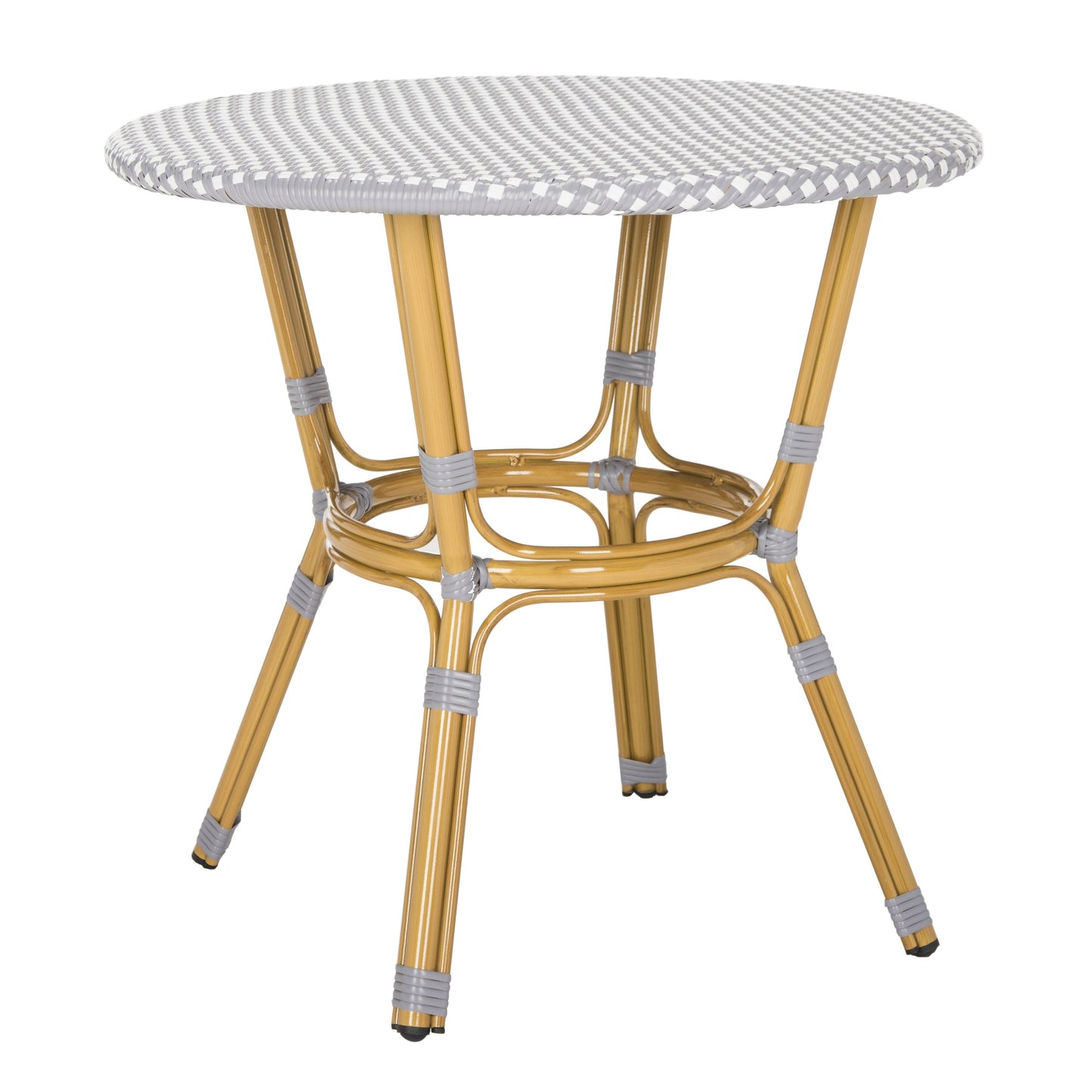 Table de bistrot d'extérieur en rotin SAFAVIEH Reanna (entièrement assemblée) - 32 L x 32 P x 30 H