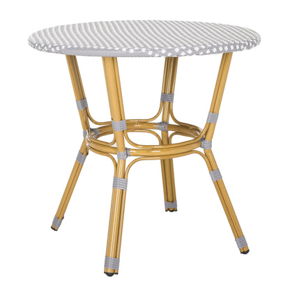 Table de bistrot d'extérieur en rotin SAFAVIEH Reanna (entièrement assemblée) - 32 L x 32 P x 30 H