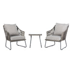 Ensemble de salon d'extérieur Rihanna 3 pièces SAFAVIEH - 19 l x 19 p x 19 h