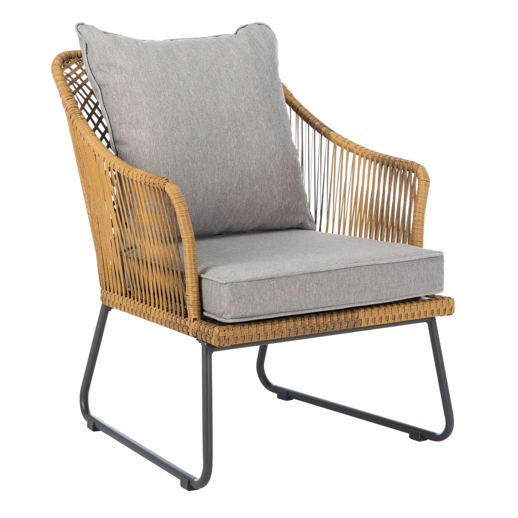 Ensemble de salon d'extérieur Rihanna 3 pièces SAFAVIEH - 19 l x 19 p x 19 h