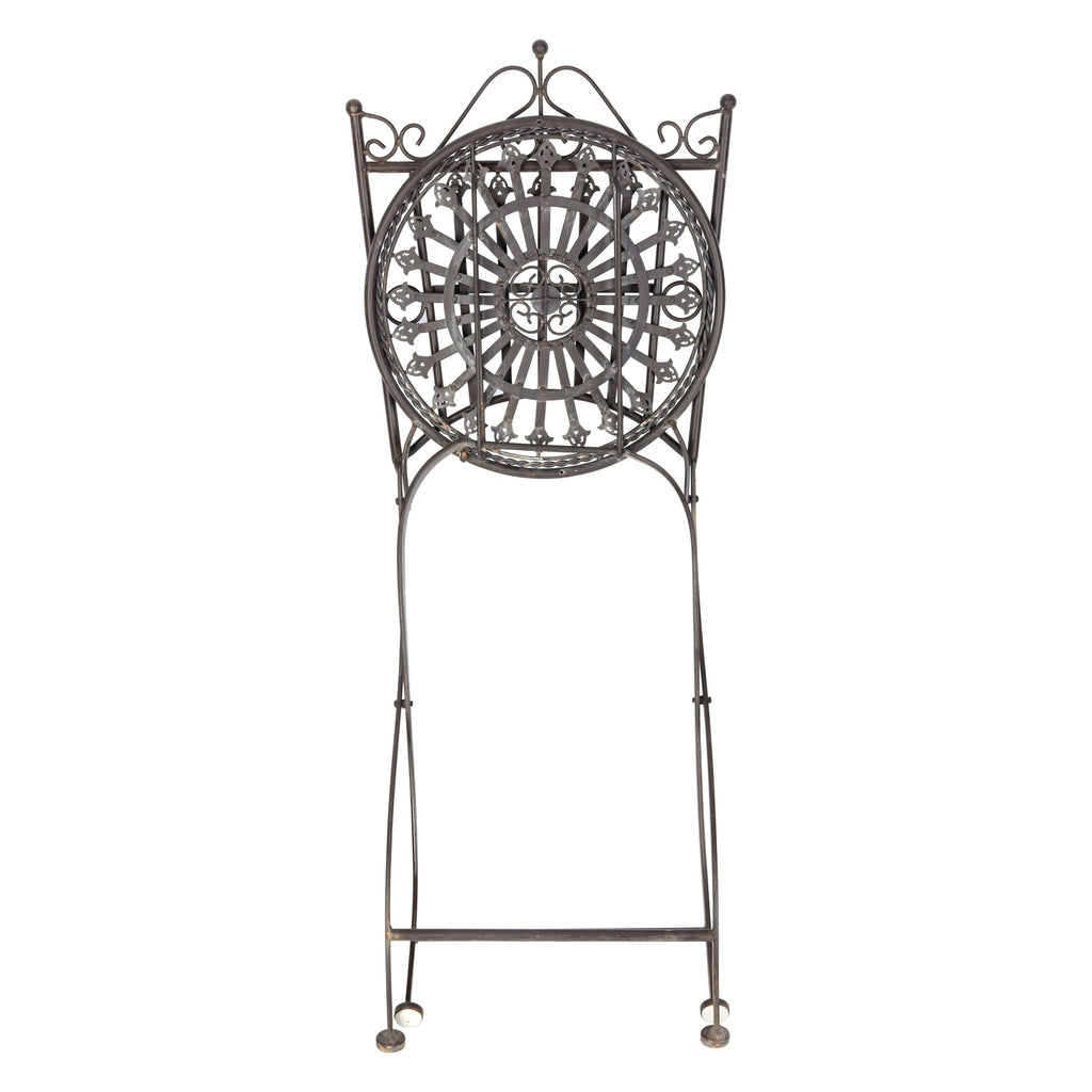 Ensemble bistrot d'extérieur 3 pièces en fer de style victorien Saige de SAFAVIEH - 28 l x 28 p x 38 h
