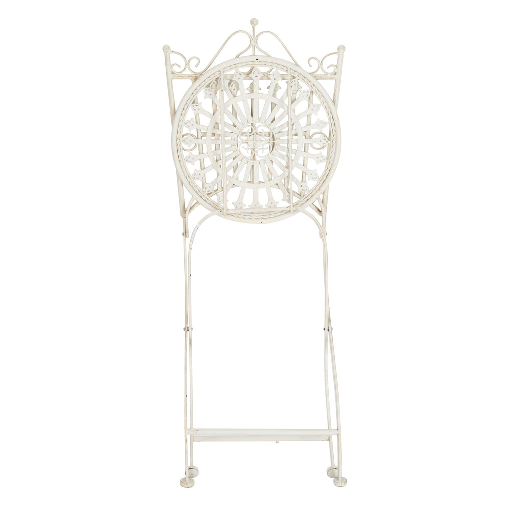 Ensemble bistrot d'extérieur 3 pièces en fer de style victorien Saige de SAFAVIEH - 28 l x 28 p x 38 h