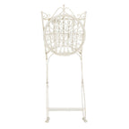 Ensemble bistrot d'extérieur 3 pièces en fer de style victorien Saige de SAFAVIEH - 28 l x 28 p x 38 h
