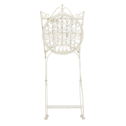 Ensemble bistrot d'extérieur 3 pièces en fer de style victorien Saige de SAFAVIEH - 28 l x 28 p x 38 h