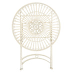 Ensemble bistrot d'extérieur 3 pièces en fer de style victorien Saige de SAFAVIEH - 28 l x 28 p x 38 h