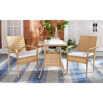 Ensemble bistrot d'extérieur Sheva 3 pièces SAFAVIEH - 24 l x 24 p x 33 h