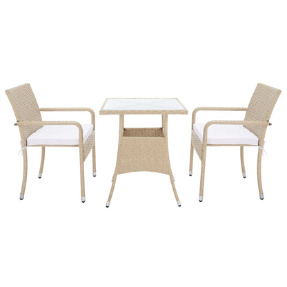 Ensemble bistrot d'extérieur Sheva 3 pièces SAFAVIEH - 24 l x 24 p x 33 h