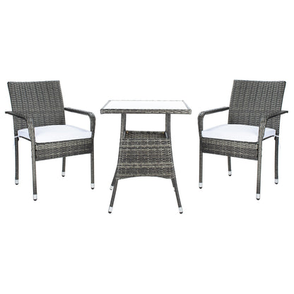 Ensemble bistrot d'extérieur Sheva 3 pièces SAFAVIEH - 24 l x 24 p x 33 h